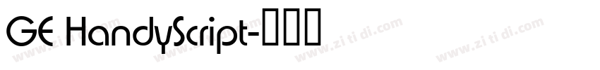 GE HandyScript字体转换